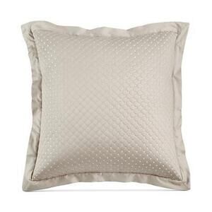 Charter Club Beige Quilted Cotton 30" x 30" European Sham